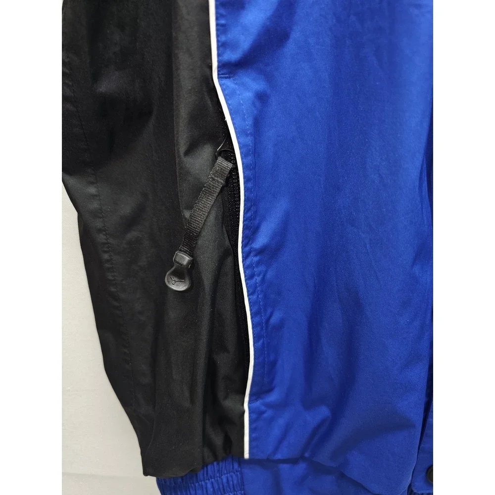 Mizuno ImpermaLite Mens Medium Blue Black Short Sleeve Rain golf  Windbreaker - Picture 3 of 6